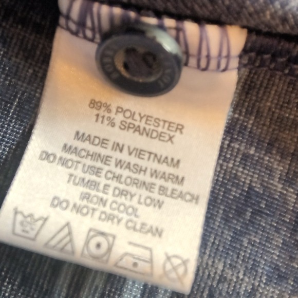 Bobby Jones X-H2O Performance Golf Polo Shirt L Hammock Creek Logo Blue Striped - Picture 8 of 10